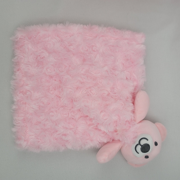 Little Beginnings Rosette Bear Lovie Security Blanket - Picture 4 of 11